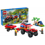 LEGO City – Hasičské auto 4x4 a záchranný čln 60412