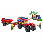 LEGO City – Hasičské auto 4x4 a záchranný čln 60412