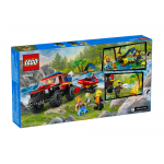 LEGO City – Hasičské auto 4x4 a záchranný čln 60412