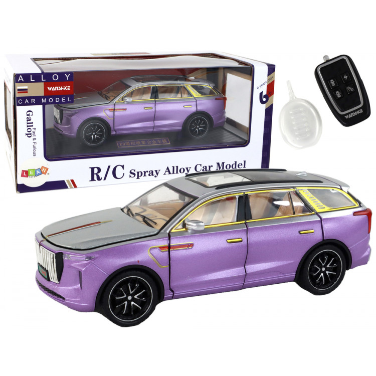 RC Auto 1:24 E-9 hliníkové - fialové