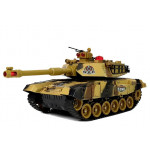 Veľký tank na diaľkové ovládanie R/C  1:18 2,4Ghz zeleno-žltý RTR