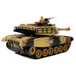 Veľký tank na diaľkové ovládanie R/C  1:18 2,4Ghz zeleno-žltý RTR