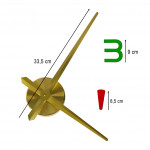 Nástenné hodiny 4 farebné číslice – 80–90 cm