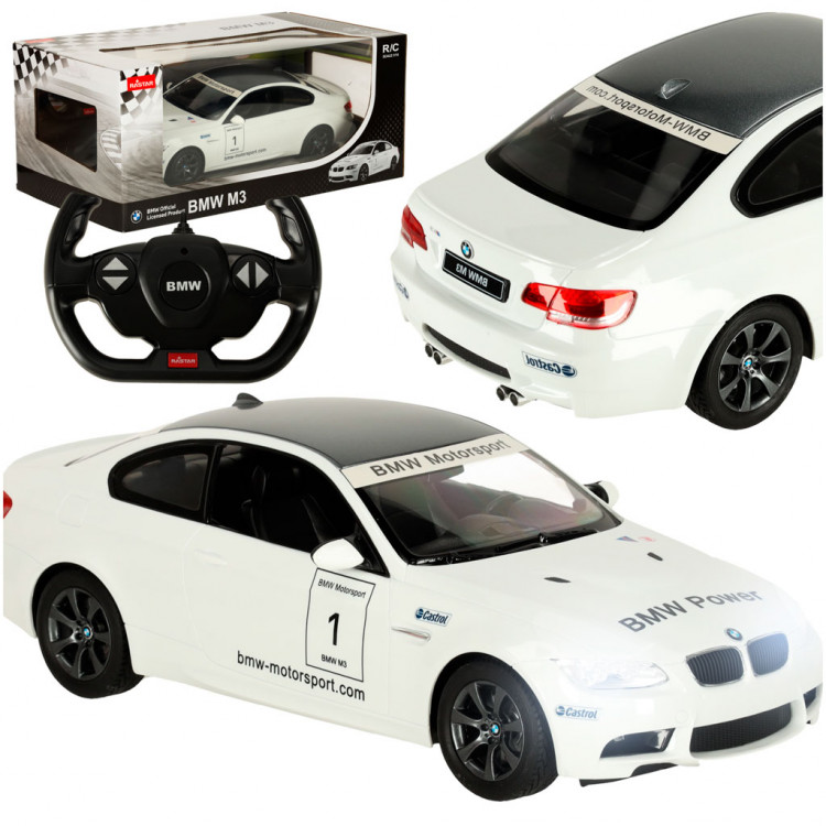 RC auto 1:14 BMW M3 biele