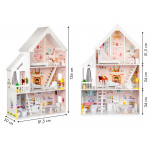 Drevený domček pre bábiky XXL + nábytok